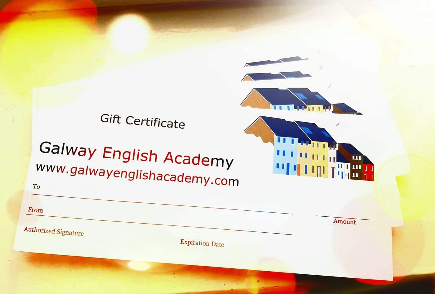 Gift Certificates - Galway English Academy